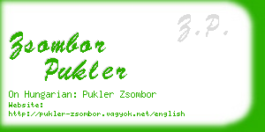 zsombor pukler business card